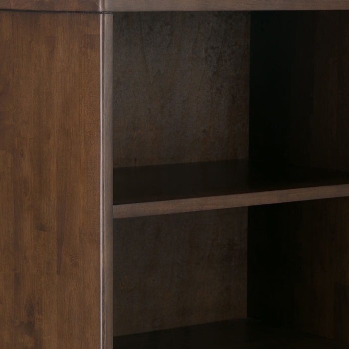 Harper - Bookcase With Storage - Walnut Brown