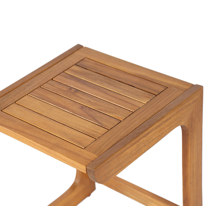 Ashwell - Acacia Wood Side Table - Teak