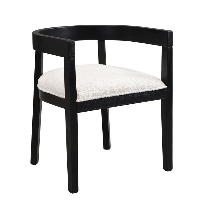 Contemporary Dining Chair Set With Armrests