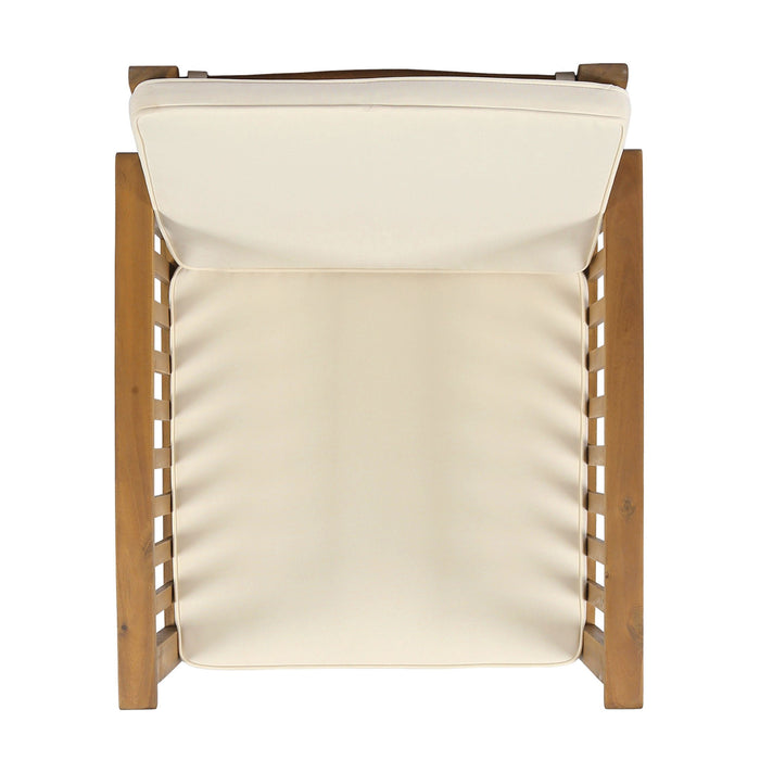 Casa - Acacia Club Chair Coastal Classic Outdoor Seating, Waterproof Fabric