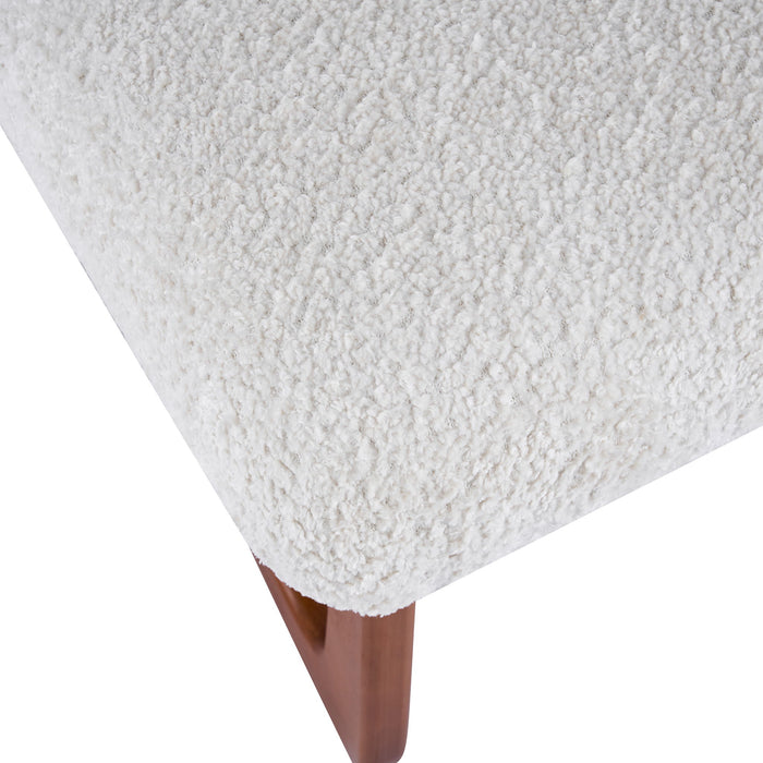 Dining Chair With Curved Legs (Set of 2) - Beige / Brown