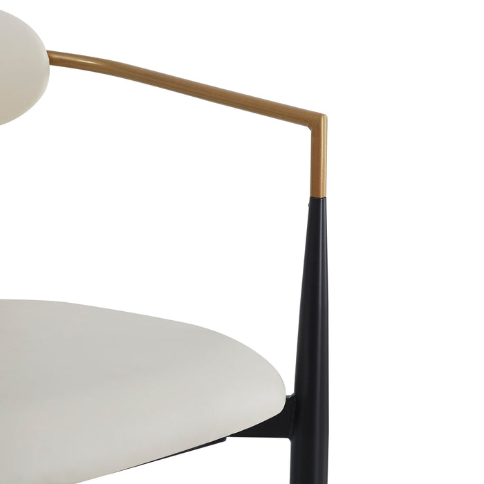 Upholstered Barstools With Back For Kitchen (Set of 2)