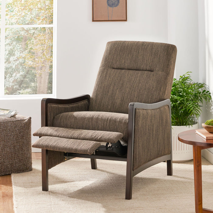 Drury - Contemporary Fabric Upholstered Pushback Recliner