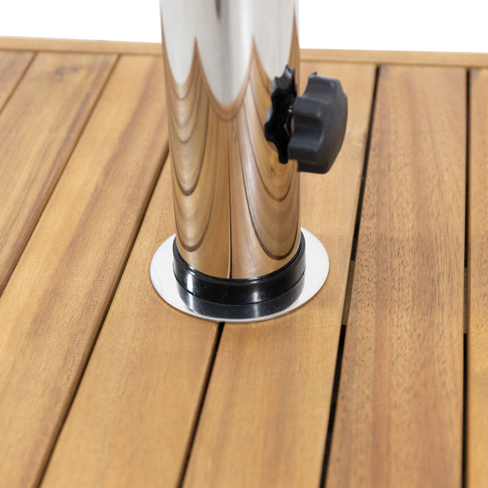 Ralph - Square Umbrella Base - Teak