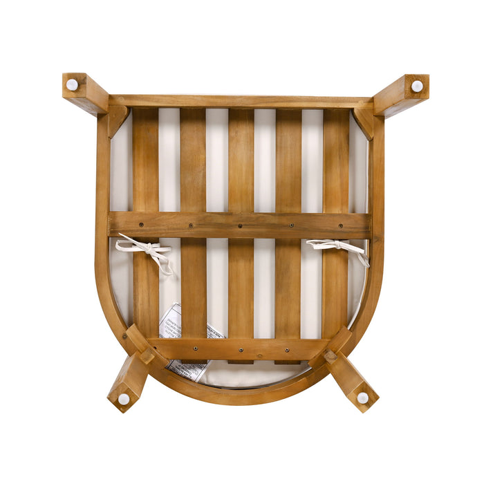 Abaco - Outdoor Acacia Wood Dining Chair (Set of 2) - Beige