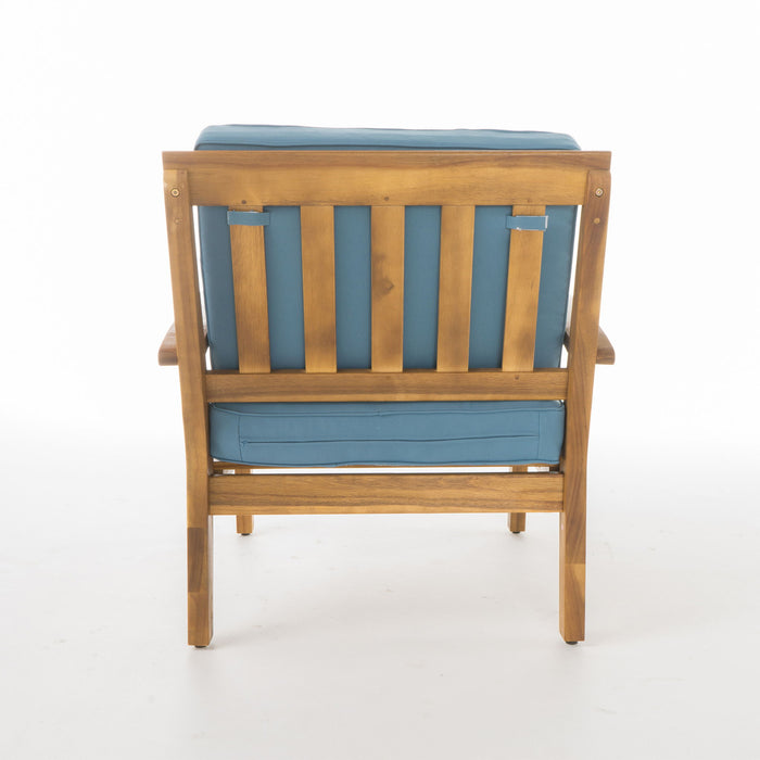 Shynel - Outdoor Seating Group With Cushions 4 Person Comfortable Design - Teak