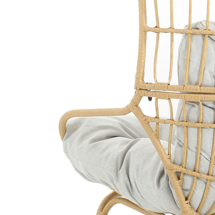 Palos - Outdoor Wicker Loveseat - Light Brown