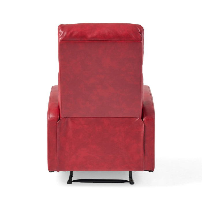 Contemporary Recliner Chair With Push Back Function