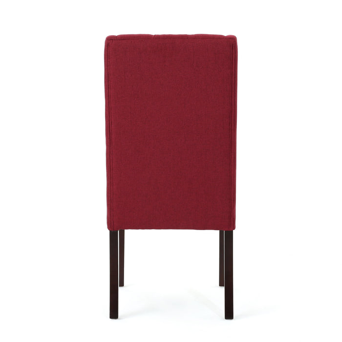 Sophisticated Tufted Dining Chair With High Back Design