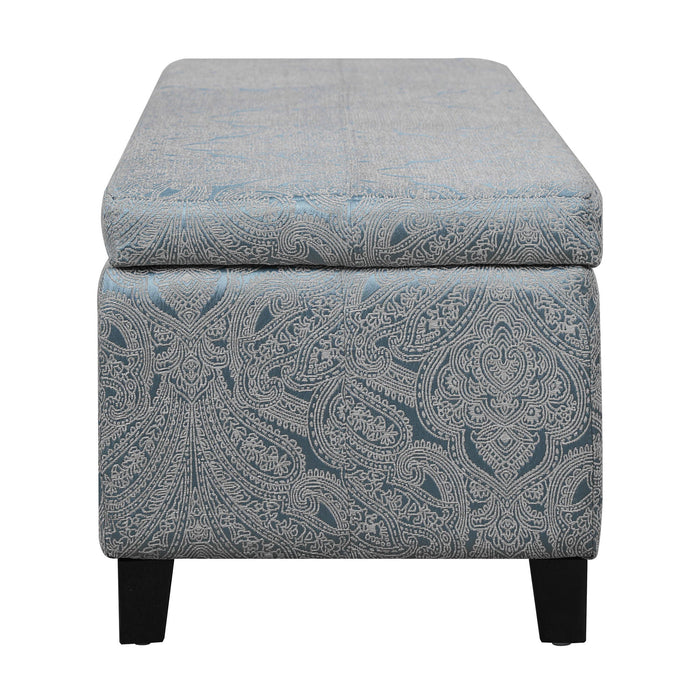 Indoor Storage Ottoman Bench With Hidden Storage - Pattern