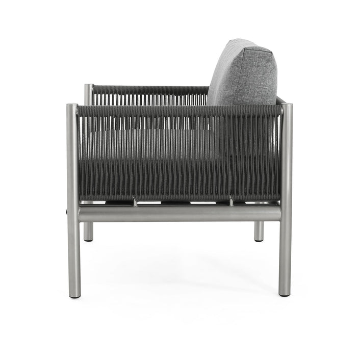 Hargrove - Club Chair - Silver / Gray