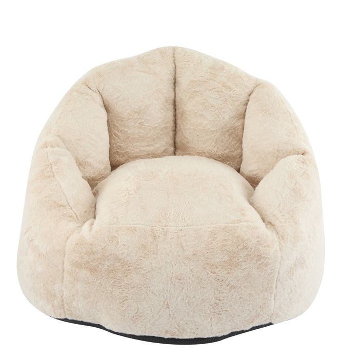 Albi - Indoor Cozy Armchair Style Bean Bag - Beige