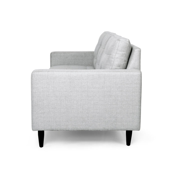 Jenny - Contemporary Tufted Fabric 3 Seater Sofa