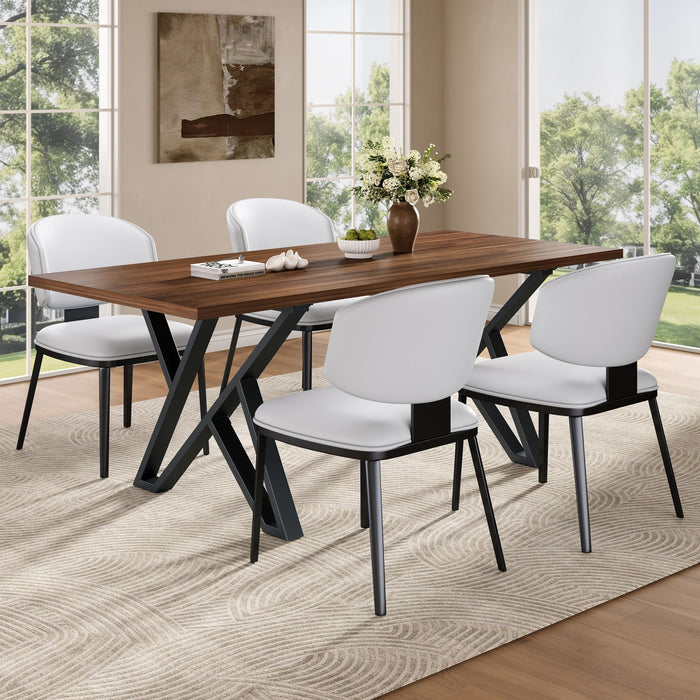 Modern Upholstered Dining Chairs (Set of 2)