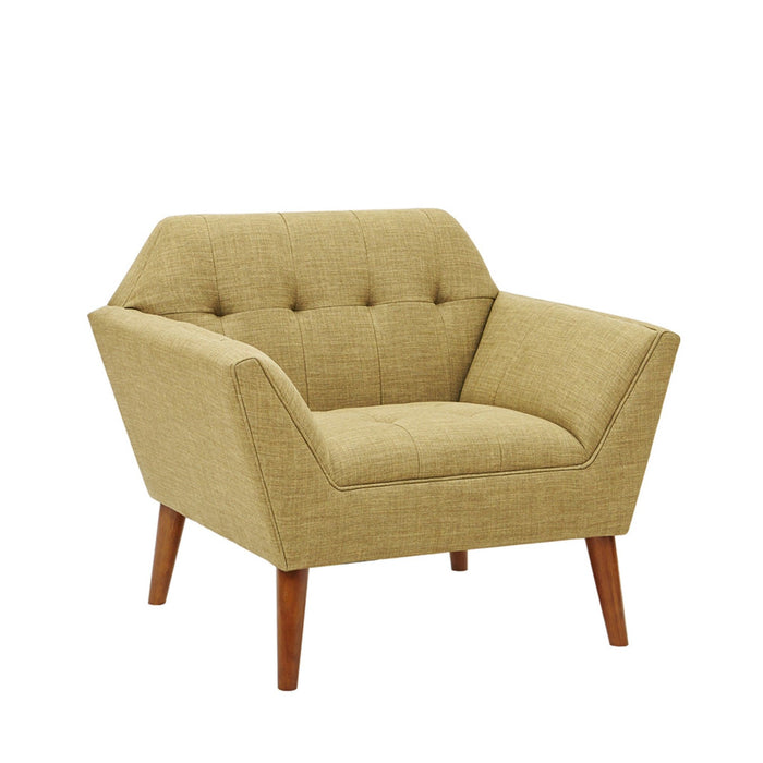 Modern Lounge Chair With Button Tufting