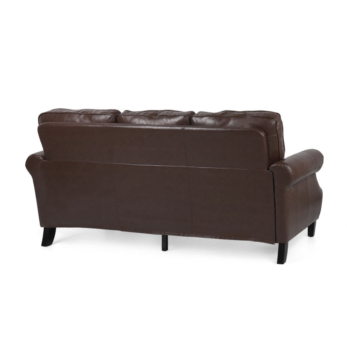 Contemporary 3 Seater Sofa With Nailhead Trim