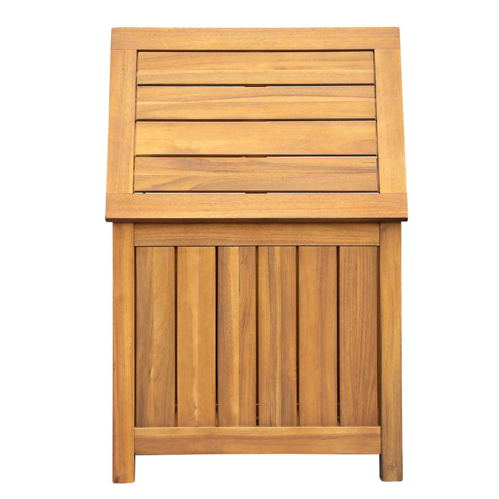 Portside - Wooden Deck Box 30 Gallons Storage Bench - Teak