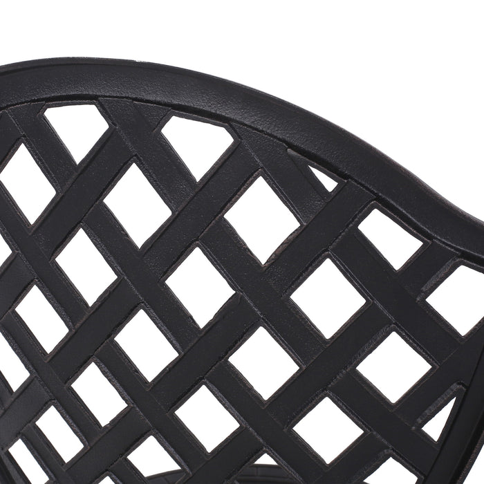 Bono Metal Bistro Set - Black