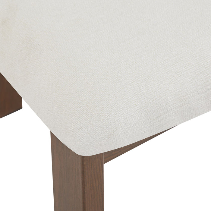 7 Piece Dining Set With Upholstered Armless Chairs And Table