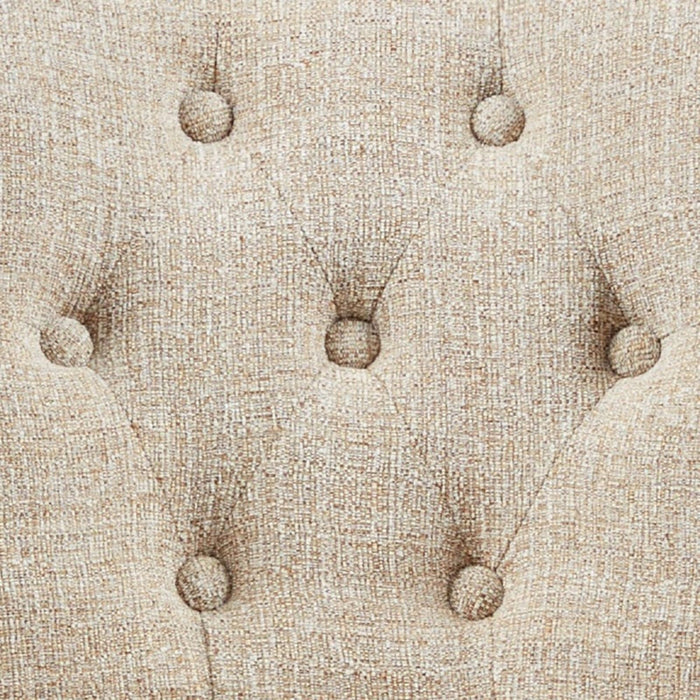 Brooklyn - Dining Arm Chair With Button Tufted Back (Set of 2) - Cream