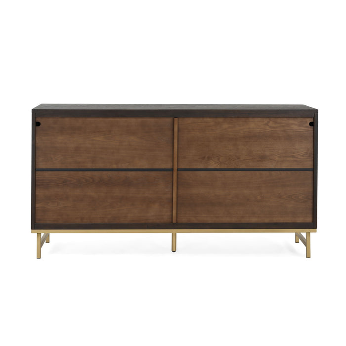 Tamid - Modern Wide Handcrafted Sideboard With Adjustable Shelves