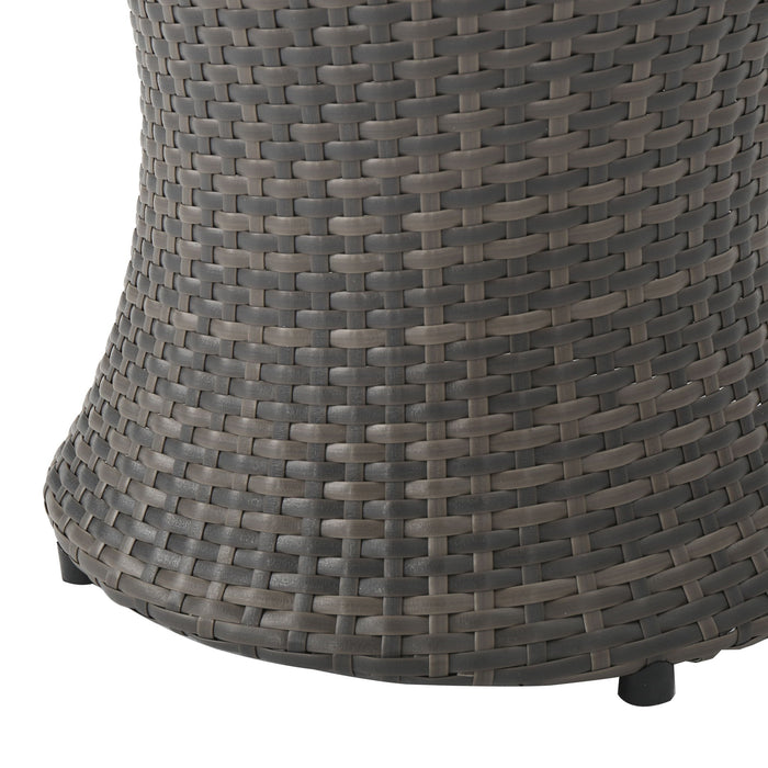 Thrive - Hourglass Rattan Table With No Glass Top