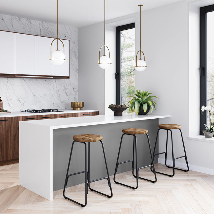 Orson - Saddle Counter Height Stool (Set of 2) - Natural