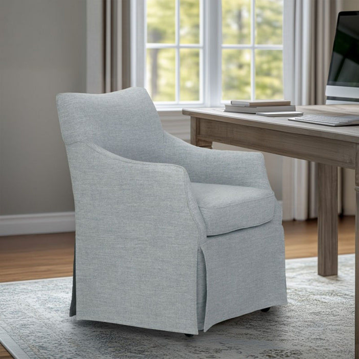 London - Upholstered Skirted Dining Arm Chair
